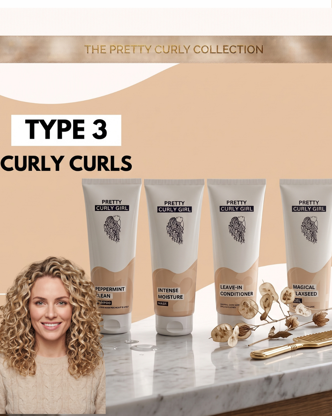 Type 3 - curly curls bundle